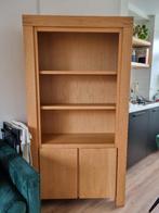 Boekenkast eiken Goossens Clear, Ophalen, Met deur(en), Eikenhout, Zo goed als nieuw