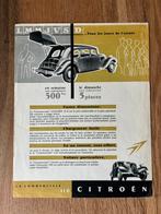 Citroën Traction Avant 11D Commerciale brochure sheet, Boeken, Verzenden, Gelezen, Citroën