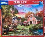 White Mountain 1000🧩 Farm Life, Hobby en Vrije tijd, Denksport en Puzzels, Ophalen of Verzenden, 500 t/m 1500 stukjes, Zo goed als nieuw