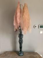 Beeld + Decoratie | Glas | Bloemen | Blauw & Roze, Blauw, Ophalen of Verzenden, 75 cm of meer, Glas