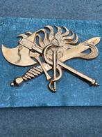 Plaquette van het Korps Mobiele Colonnes, Verzamelen, Militaria | Algemeen, Ophalen, Landmacht, Nederland, Overige typen