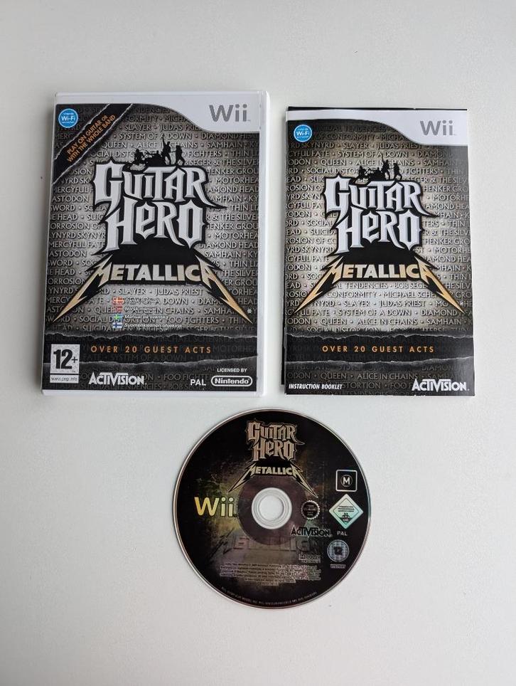 Guitar Hero Metallica Wii, Spelcomputers en Games, Games | Nintendo Wii, Zo goed als nieuw, Muziek, 1 speler, Vanaf 12 jaar, Ophalen of Verzenden
