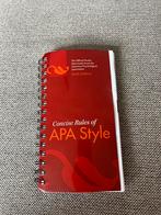 Concise Rules of APA Style, Boeken, Ophalen of Verzenden, Zo goed als nieuw, Overige niveaus