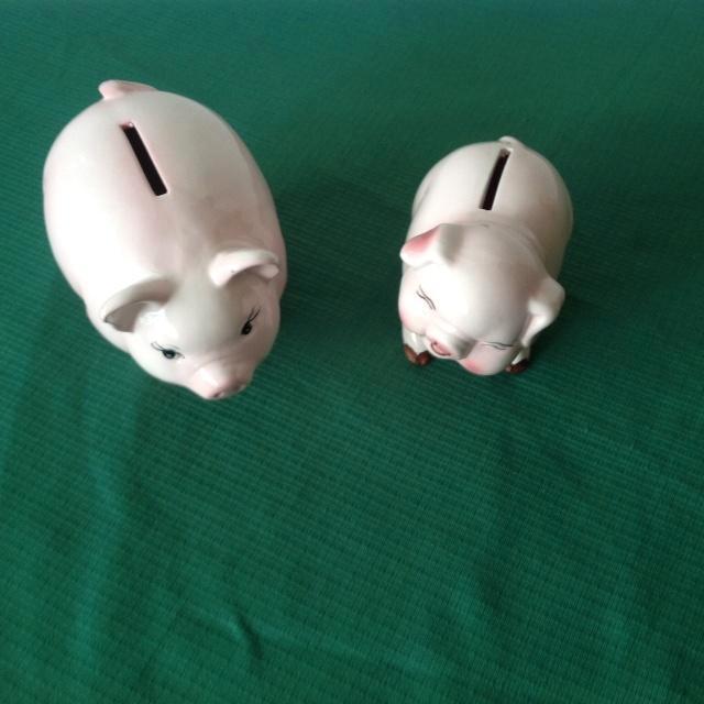 2 leuke varkentjes, Antiek en Kunst, Curiosa en Brocante, Ophalen of Verzenden