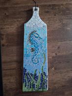 Uniek kunst zeepaardje mozaiek borrelplank, Huis en Inrichting, Ophalen of Verzenden, Nieuw