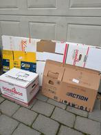 9 professionele verhuisdozen + 4 van Action en inpakpapier, Ophalen, 40 tot 60 cm, Opvouwbaar, 50 tot 75 cm