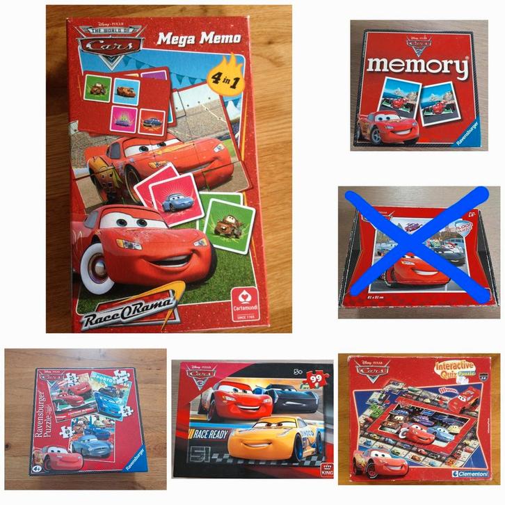 Cars  Pakket, Kinderen en Baby's, Speelgoed | Kinderpuzzels, Gebruikt, Ophalen of Verzenden