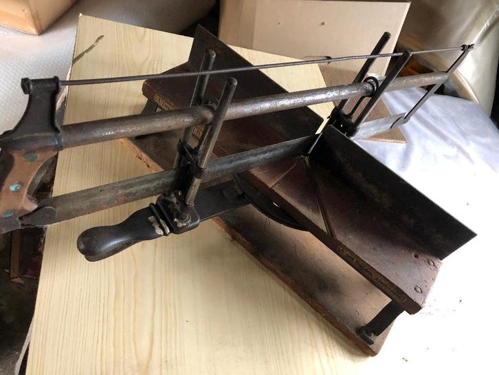 Ulmia Modell B verstekzaag zaag antiek vintage S. van Embden, Antiek en Kunst, Antiek | Gereedschap en Instrumenten, Ophalen of Verzenden