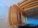 Houten klapstoelen, Huis en Inrichting, Stoelen, Ophalen, Gebruikt, Bruin, Vintage