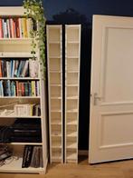 Twee witte CD/DVD kastjes Ikea Gnedby, 75 tot 150 discs, Ophalen of Verzenden, Zo goed als nieuw, Hout
