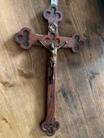 Antiek houten kruis, Antiek en Kunst, Antiek | Religie, Ophalen of Verzenden