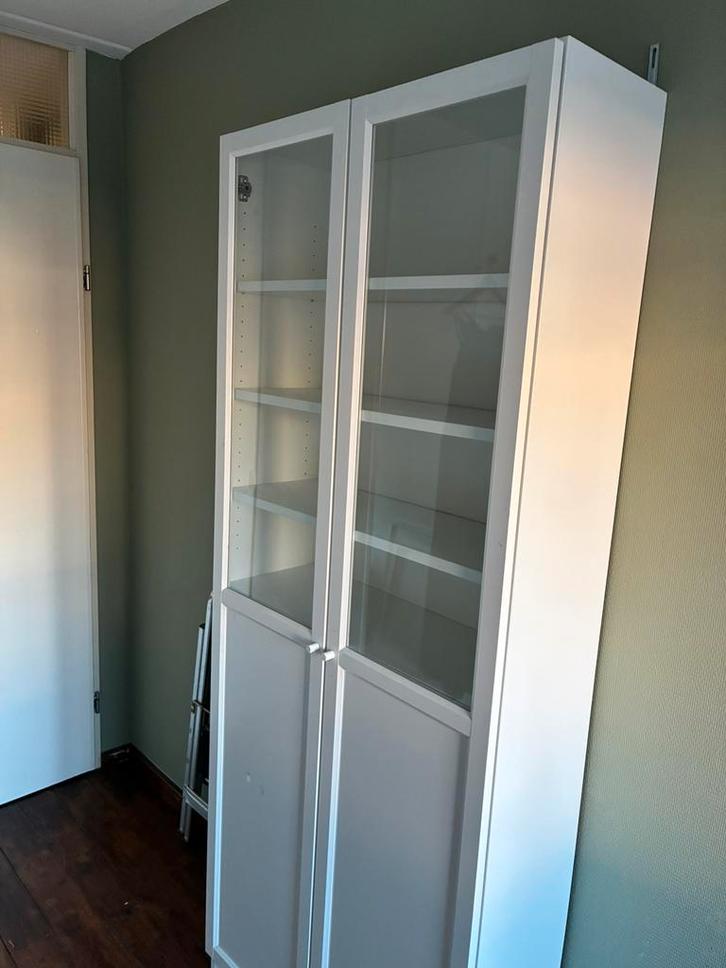 IKEA - Billy / Oxberg boekenkast, Huis en Inrichting, Kasten | Vitrinekasten, Gebruikt, 200 cm of meer, 50 tot 100 cm, 25 tot 50 cm