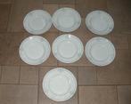 7x ZS & CR Bavaria wit - blauw bord, diepe borden 7143, Antiek en Kunst, Antiek | Porselein, Ophalen of Verzenden