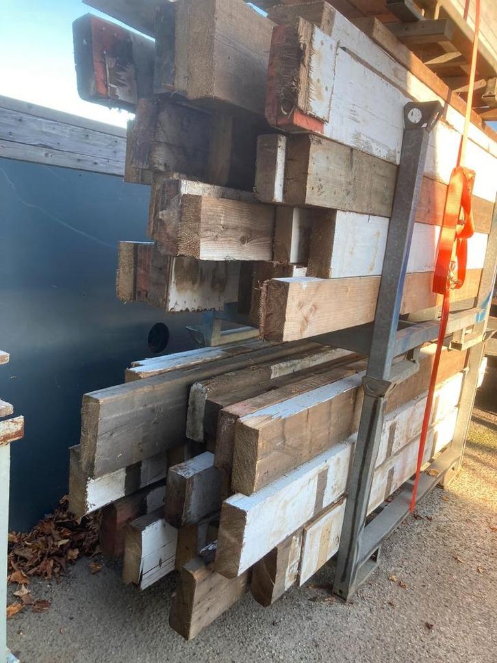 Te koop: Houten balken, Doe-het-zelf en Verbouw, Hout en Planken, Balk, Vuren, 200 tot 250 cm, 50 mm of meer, Ophalen