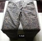 Dames elastische broek Esmara print bruin mt L, Kleding | Dames, Broeken en Pantalons, Maat 38/40 (M), Bruin, Zo goed als nieuw