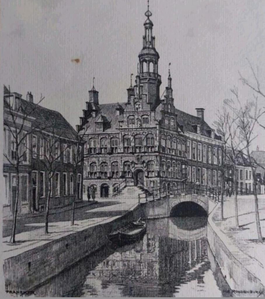 Franeker ... 1952 ... H.E. Roodenburg ..., Antiek en Kunst, Ophalen of Verzenden