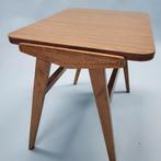 2 vintage bijzettafels!, Ophalen, Minder dan 55 cm, Hoeksehofstraat 8, Rond