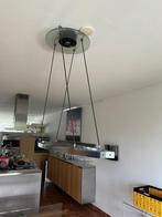 RVS Hanglamp Ovaal, Huis en Inrichting, Lampen | Hanglampen, Ophalen, Design, Zo goed als nieuw, Metaal