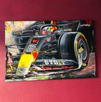 Groot  abstract schilderij Formule 1, Antiek en Kunst, Ophalen of Verzenden