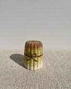 Vintage asperge zoutvaatje seizoen servies groenten, Antiek en Kunst, Ophalen of Verzenden