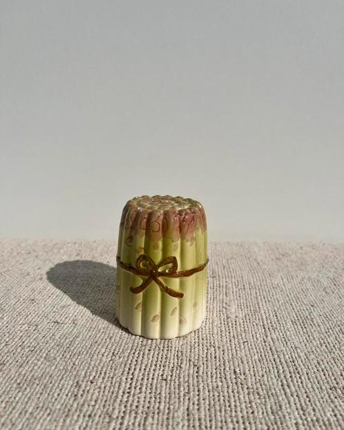 Vintage asperge zoutvaatje seizoen servies groenten, Antiek en Kunst, Antiek | Porselein, Ophalen of Verzenden