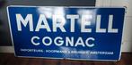 Emaille reclamebord Martell Cognac, Verzamelen, Ophalen, Gebruikt, Reclamebord