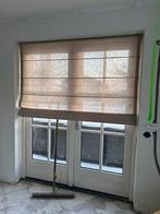 Vouwgordijn linnenlook stof taupe 178x113cm, Ophalen of Verzenden, Zo goed als nieuw, Minder dan 100 cm
