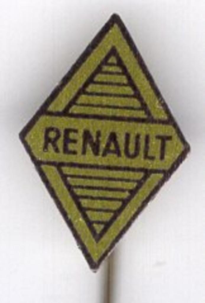 Renault blik auto speldje ( C_185a ), Verzamelen, Speldjes, Pins en Buttons, Zo goed als nieuw, Speldje of Pin, Transport, Verzenden