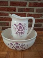 Waskom met kan., Ophalen