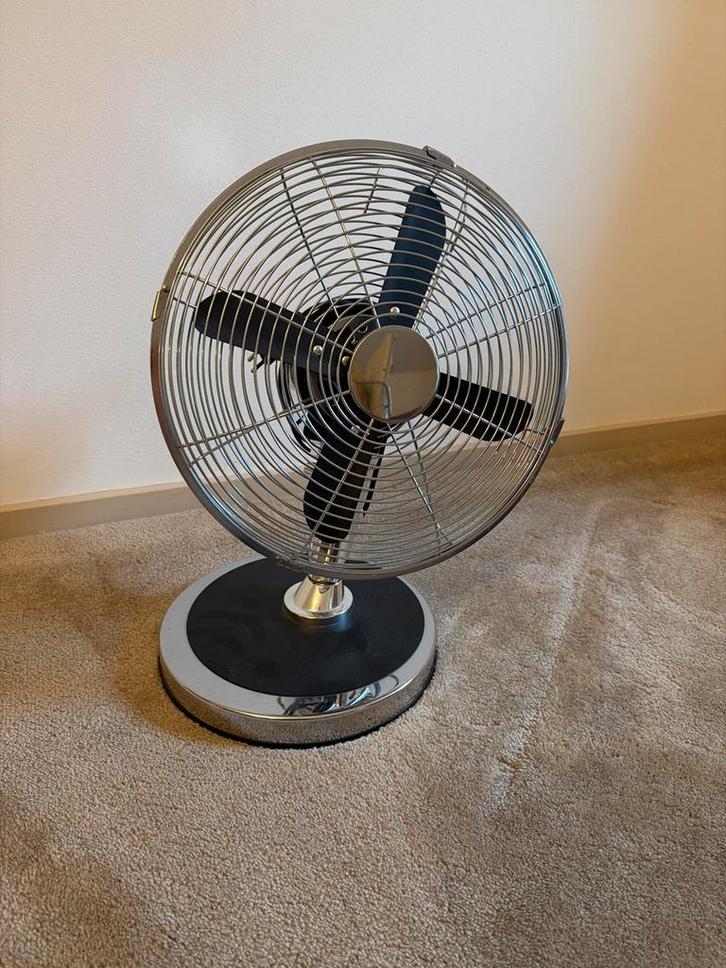 Vintage Tafelventilator - 50's Design, Witgoed en Apparatuur, Ventilatoren, Gebruikt, Tafelventilator, Ophalen
