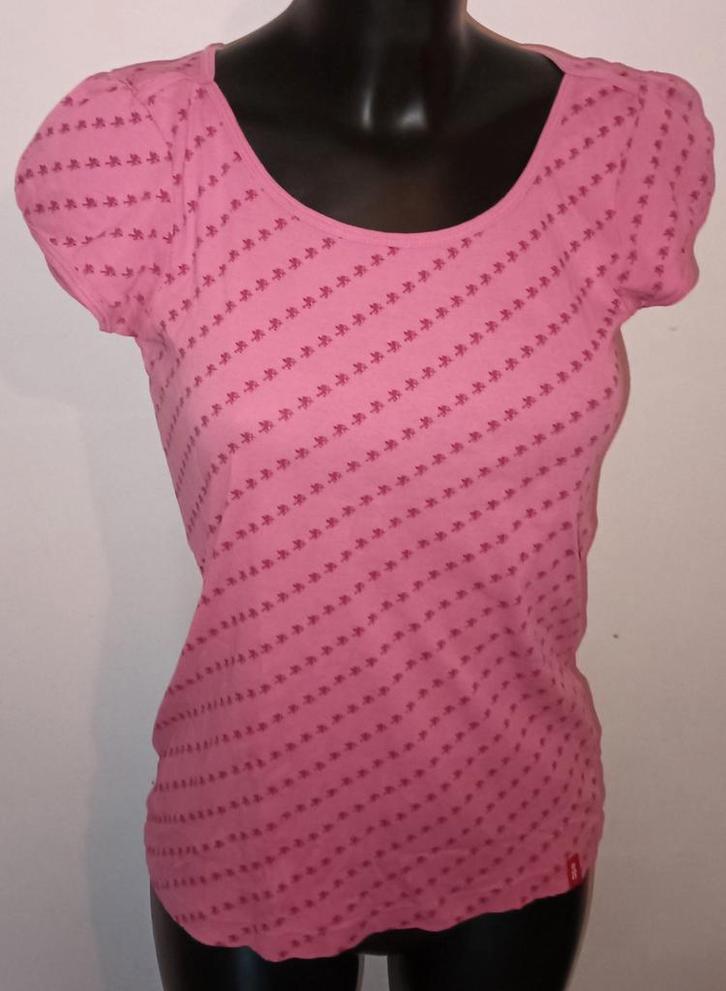 Roze t shirt met cupido, Kleding | Dames, T-shirts, Gedragen, Maat 38/40 (M), Roze, Korte mouw, Ophalen