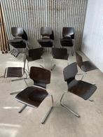 Mooie partij vintage design stoelen flottoto, Ophalen, Zo goed als nieuw, Vijf, Zes of meer stoelen