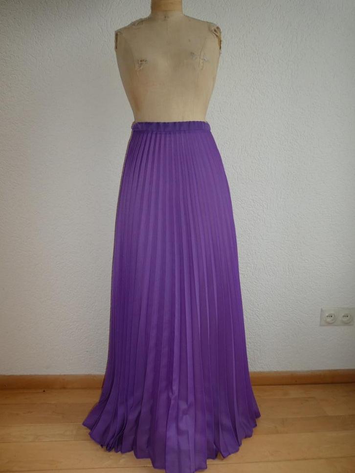 Hoffmann Création maxi rok maat 32 vintage plissé paars, Kleding | Dames, Rokken, Gedragen, Maat 34 (XS) of kleiner, Paars, Onder de knie