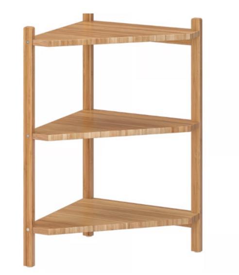 Bamboo corner shelf (rågrund) ikea, Huis en Inrichting, Badkamer | Complete badkamers, Zo goed als nieuw, Ophalen of Verzenden