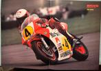 A3 Poster Eddie Lawson Yamaha Moto GP, Verzamelen, Verzenden, Zo goed als nieuw