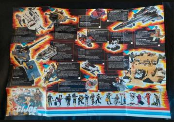 GI Joe Nederlandse / Franse uitvouwbare folder/poster 1988 beschikbaar voor biedingen