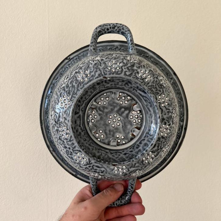 Vergiet, gewolkt emaille, Huis en Inrichting, Keuken | Potten en Pannen, Overige materialen, Ophalen of Verzenden