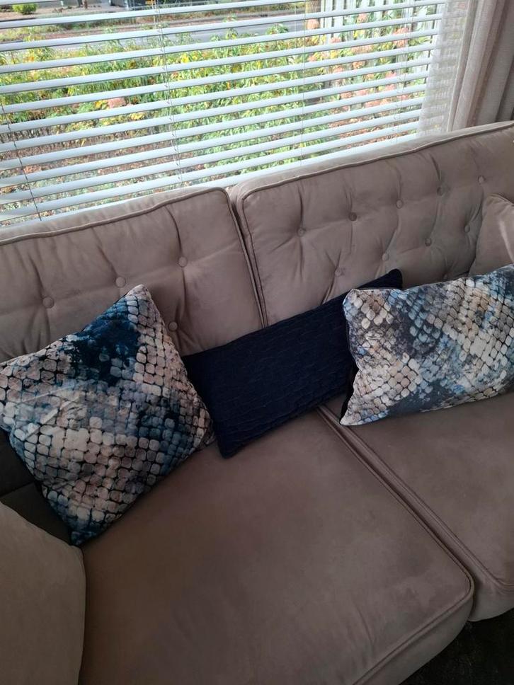 Sierkussens byboo, hd collection en Volt, Huis en Inrichting, Woonaccessoires | Kussens, Zo goed als nieuw, Blauw, Rechthoekig