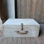 Stoere oude brocante houten kist timmermanskist *Etage3*, Gebruikt, ., Ophalen of Verzenden, .