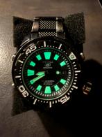 Seiko SKZ255K1 Black Frankenmonster, Sieraden, Tassen en Uiterlijk, Horloges | Heren, Staal, Polshorloge, Ophalen of Verzenden