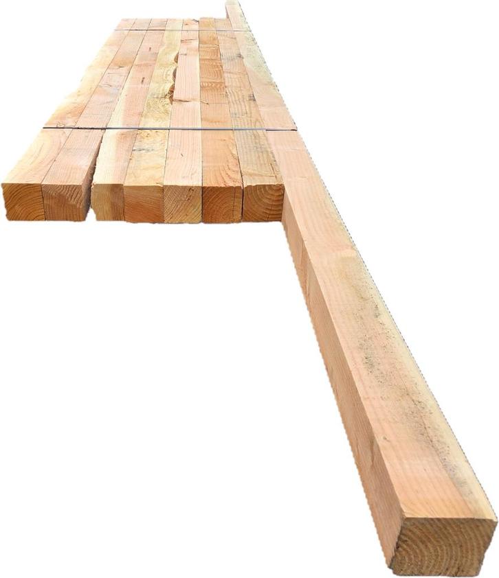 Douglas palen / balken  Fijnbezaagd 10x10 cm - nr: TB33, Tuin en Terras, Palen, Balken en Planken, Nieuw, Balken, 250 cm of meer