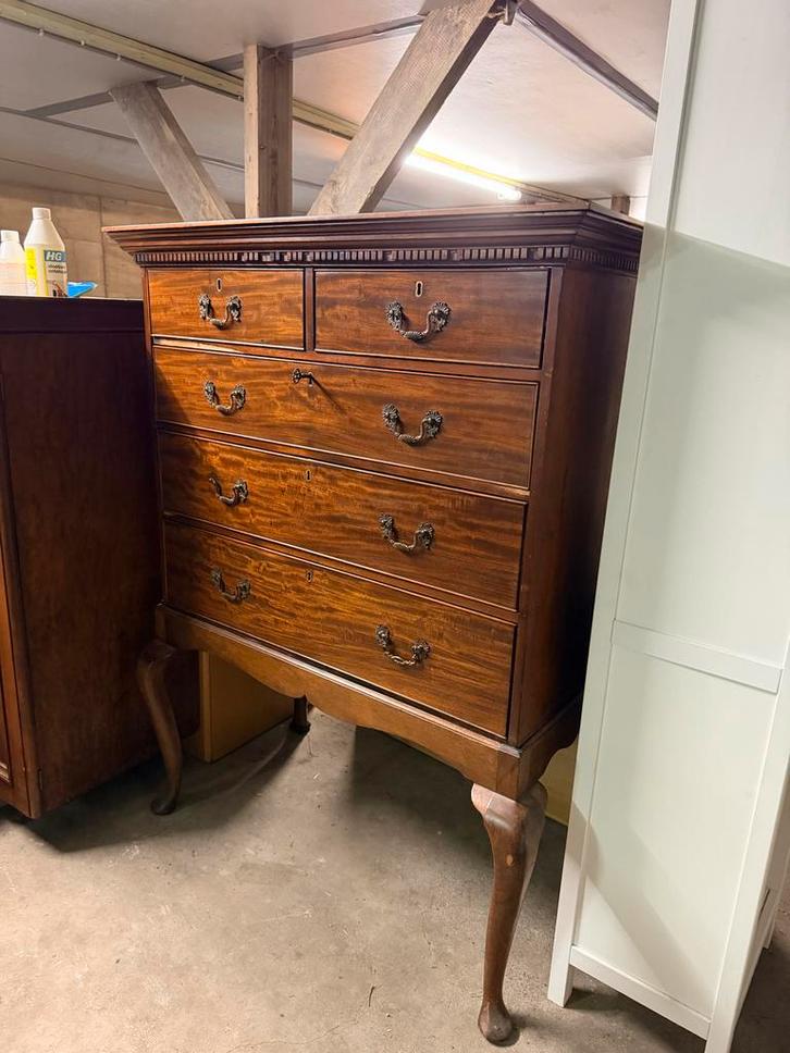 Antieke mahoniehouten kast, Antiek en Kunst, Antiek | Meubels | Kasten, Ophalen of Verzenden