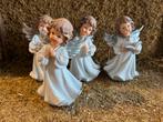 4 engeltjes zilver 17 cm hoog, Diversen, Kerst, Ophalen, Gebruikt