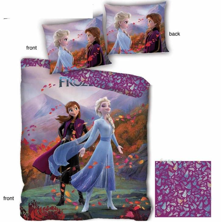 Disney Frozen Dekbedovertrek 140 x 200 - Wind, Kinderen en Baby's, Kinderkamer | Beddengoed, Nieuw, Dekbedovertrek, Paars, Meisje
