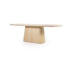 Eettafel Nola eiken 250x110 Eleonora Showroom model naturel, 200 cm of meer, Zo goed als nieuw, Vijf personen of meer, Ovaal