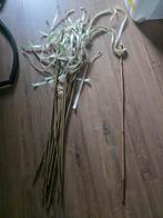 14 stuks bamboe stokjes met lint, Ophalen, Zo goed als nieuw