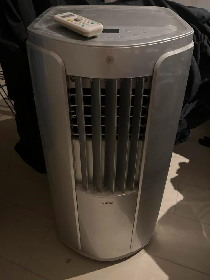 Qlima Mobiele Airco met Afstandsbediening, Witgoed en Apparatuur, Airco's, Gebruikt, Mobiele airco, Minder dan 60 m³, 3 snelheden of meer