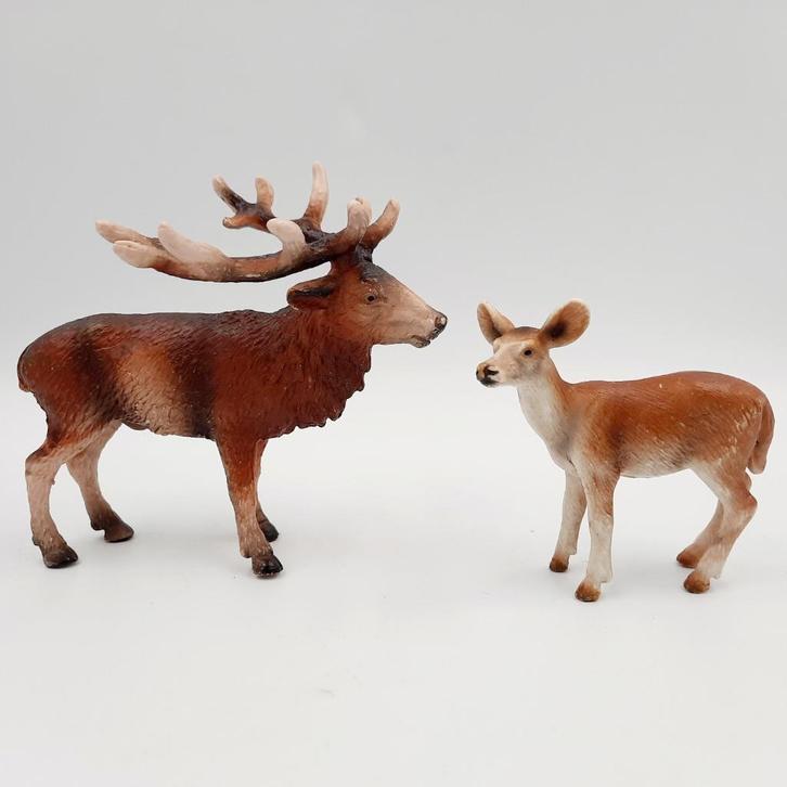 2 Schleich dieren : Eland en Witstaarthertje / hertje, Verzamelen, Speelgoed, Ophalen of Verzenden