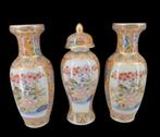 13907 Oosters kaststel vazen vazenset chinese afbeeldingen, Antiek en Kunst, Ophalen of Verzenden