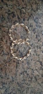 14K Gouden Versace Look Wokkels Oorbellen, Ophalen of Verzenden, Zo goed als nieuw, Goud, Goud